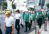津島警察署管内での街頭活動