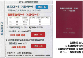 公益財団法人日本道路協会発行『防護柵の設置基準・同解説ボラードの設置便覧』